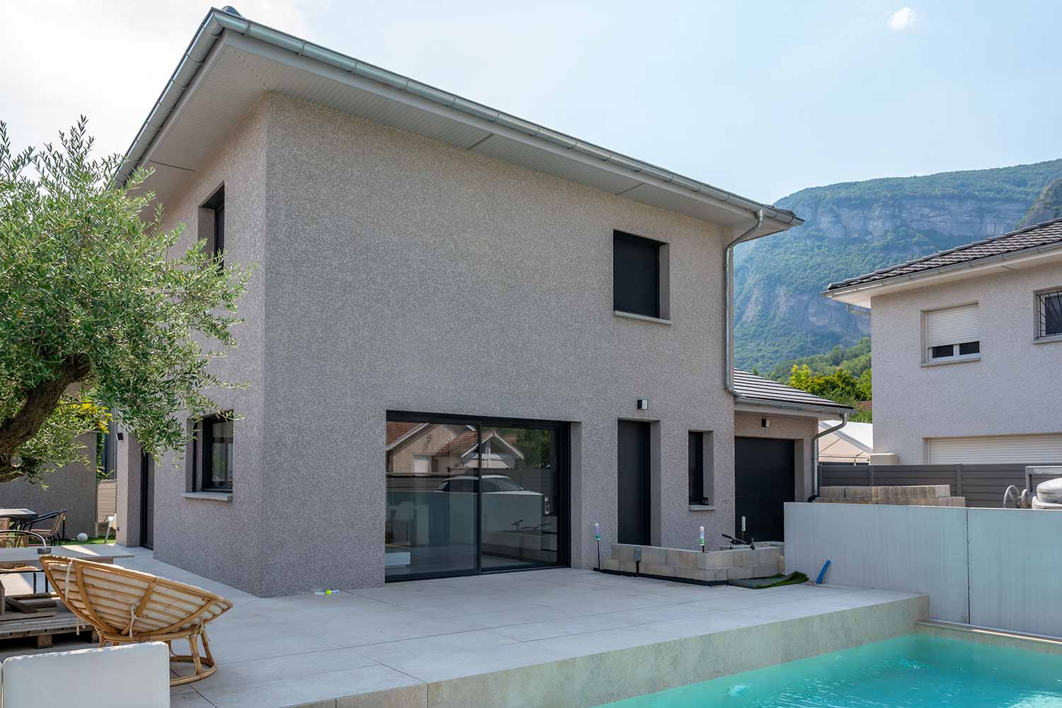 menuiseries aluminium villa Crolles